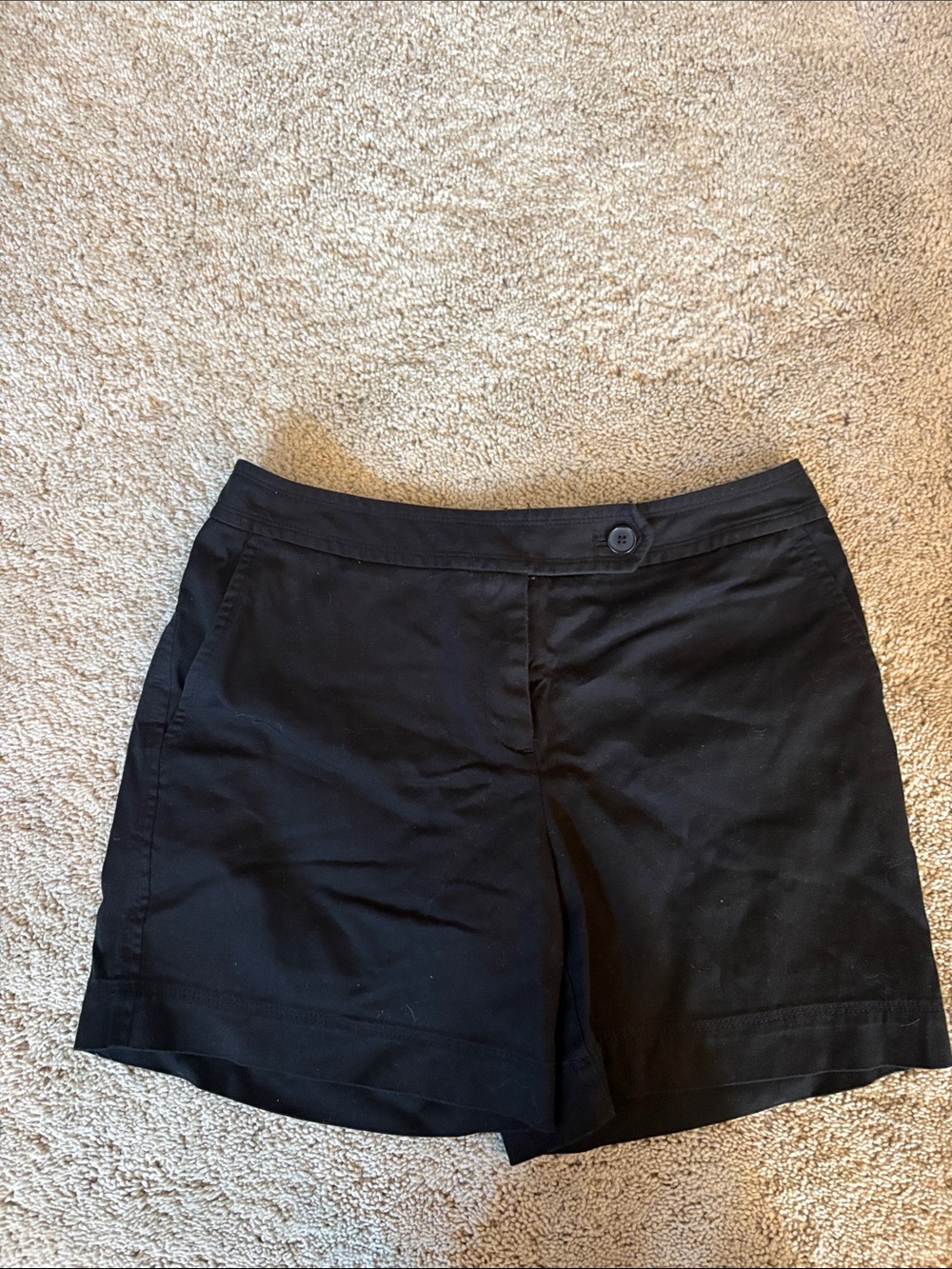 Ann Taylor Black Tailored Bermuda Shorts
